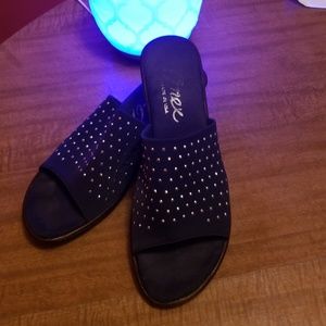 Navy Shoes with bling